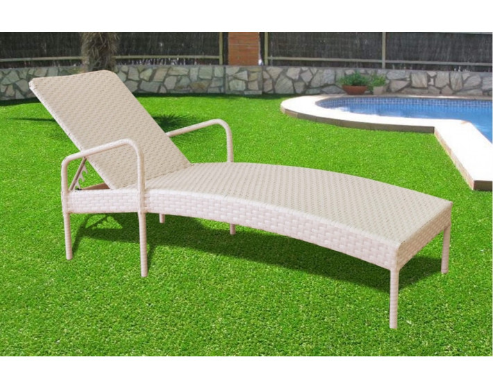 Шезлонг  из ротанга Прайм