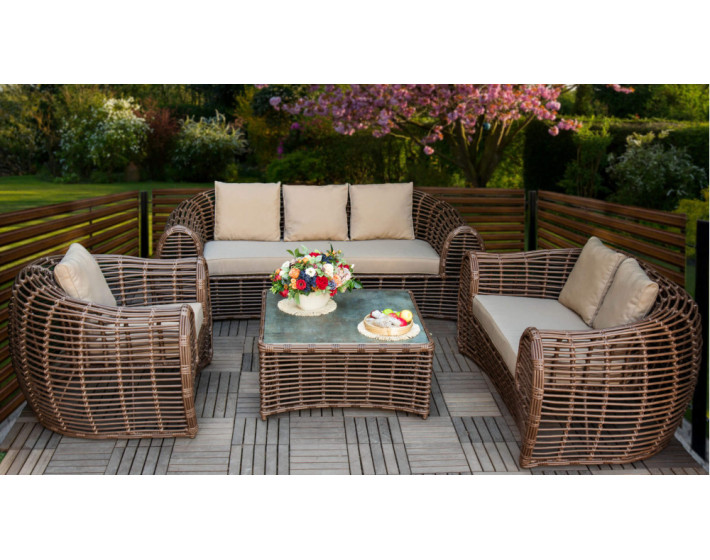 Комплект плетеной мебели из ротанга «Альберо Гранд Премиум»