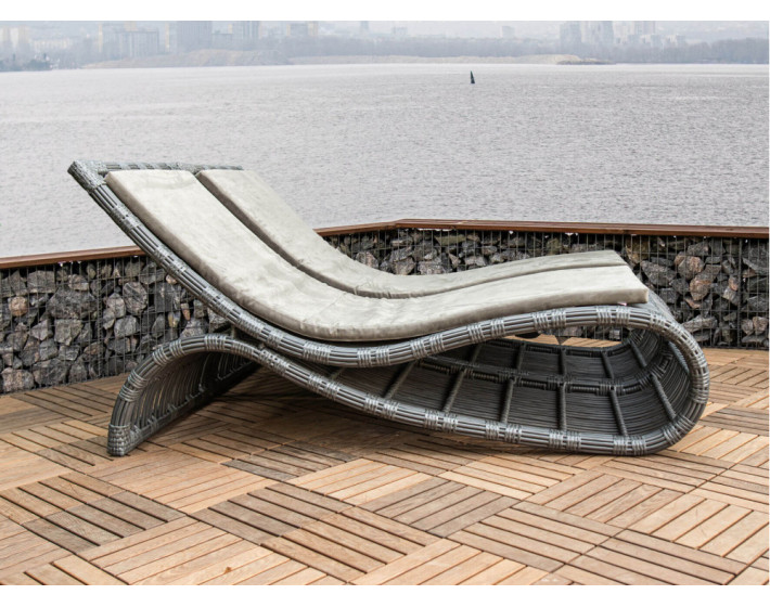 Шезлонг из ротанга «Бьянка Фиш Лаунж»