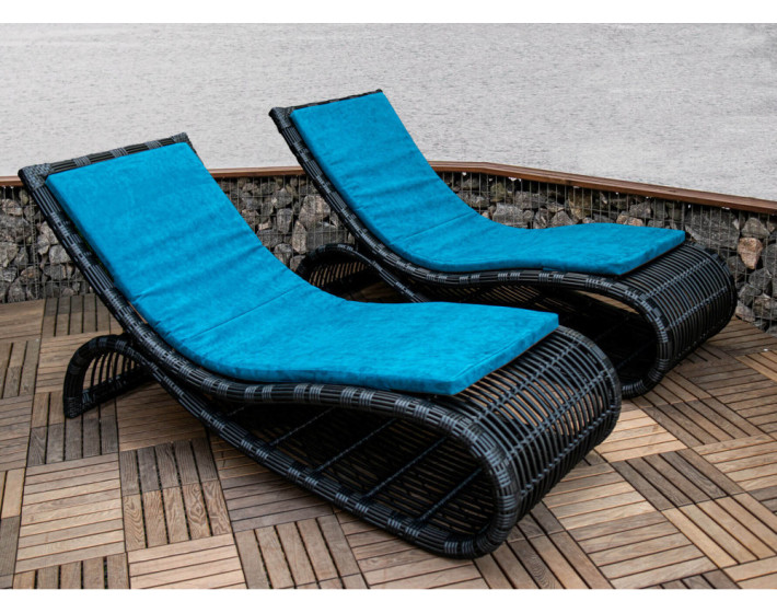 Шезлонг из ротанга «Бьянка Фиш Лаунж»