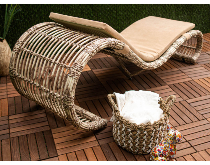 Шезлонг из ротанга «Аурелия Сан Лаунж»
