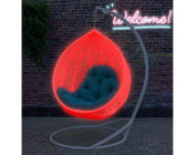 Белый ротанг + красное свечение +3000 руб.